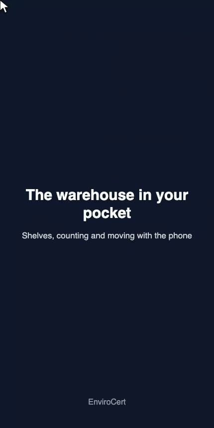 The warehouse in your pocket: shelves, counting and moving
