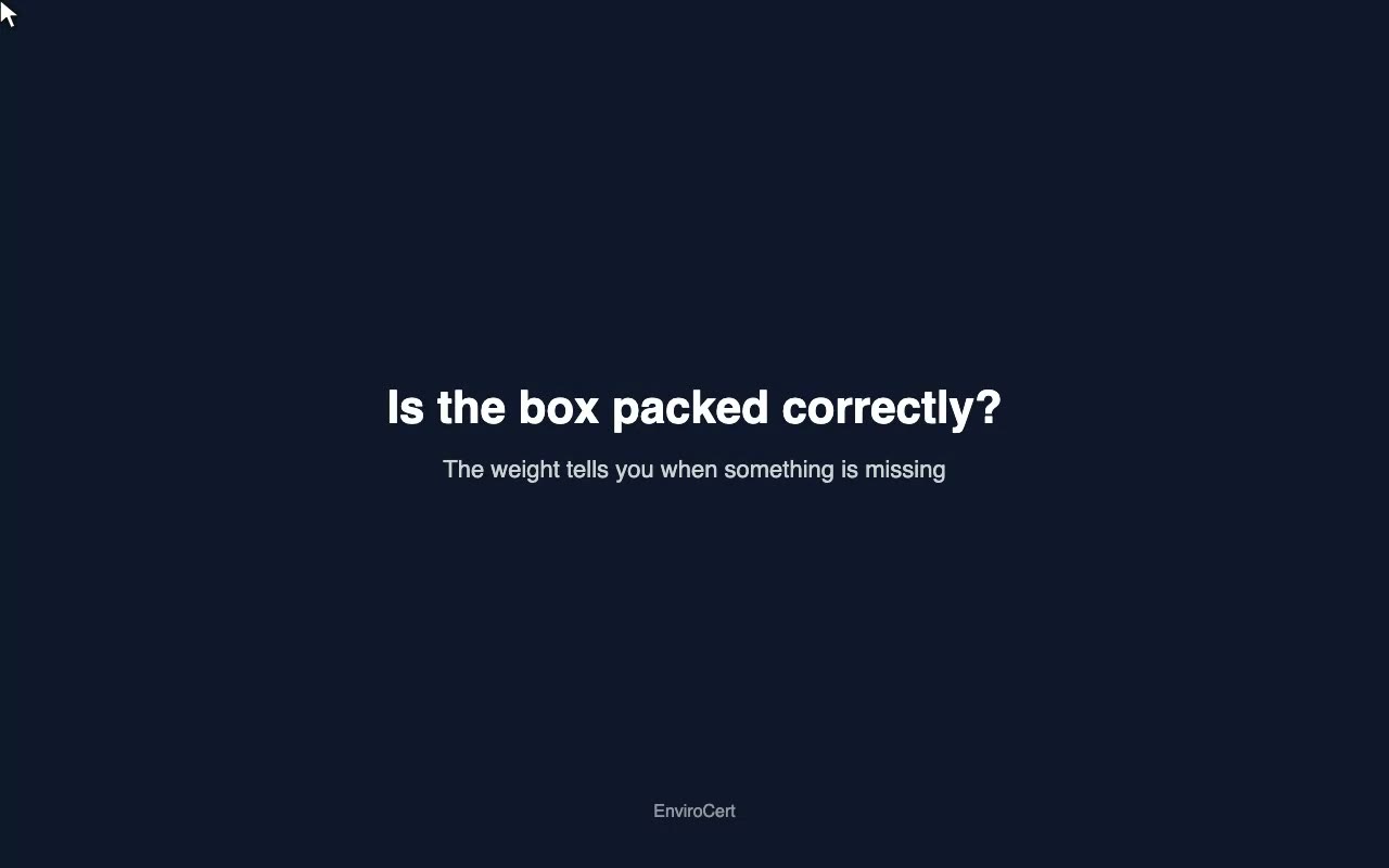 Is the box packed correctly? Weight check when packing